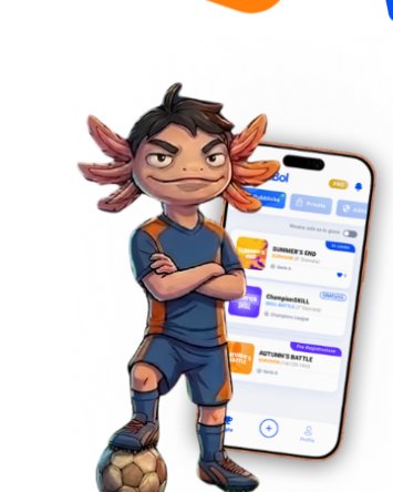 Mascotte SkillBol con l'app