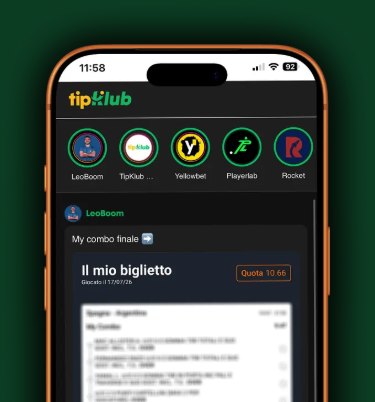 Feed della rosa nell'app TipKlub