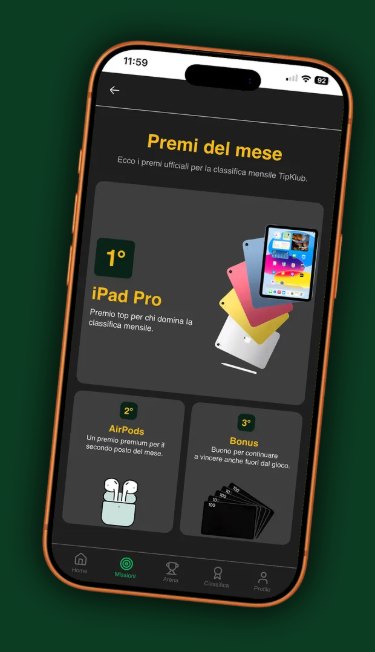 Premi del mese nell'app TipKlub